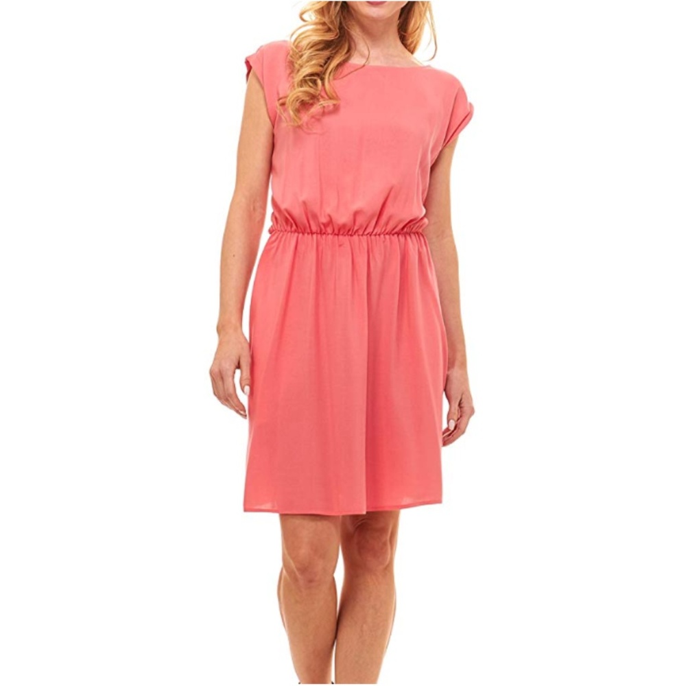Womens Summer Dresses  with Pocket Coral